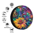 thumbnail image 2 of Kdxio Psychedelic Sunflowers for Tire Cover Wheel Protectors Tyre Covers Weatherproof Wheel Covers Universal Fit for Trailer Rv SUV Truck Camper Travel Trailers 16 inch, 2 of 5