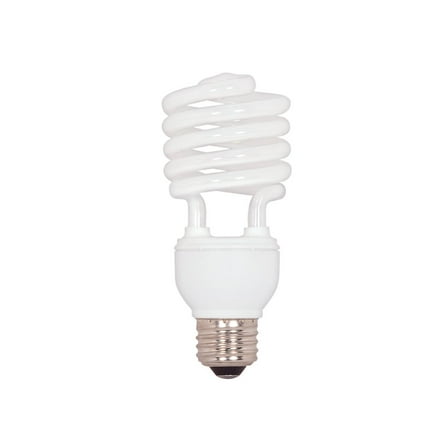 Satco 23 Watt - Mini Spiral Compact Fluorescent - 4100K - 82 CRI - Medium base