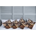 thumbnail image 2 of Ambesonne Coffee Throw Pillow Cover 4 Pack, Rustic Collage of Grains, 16", Dark Sand Brown Brown, 2 of 7