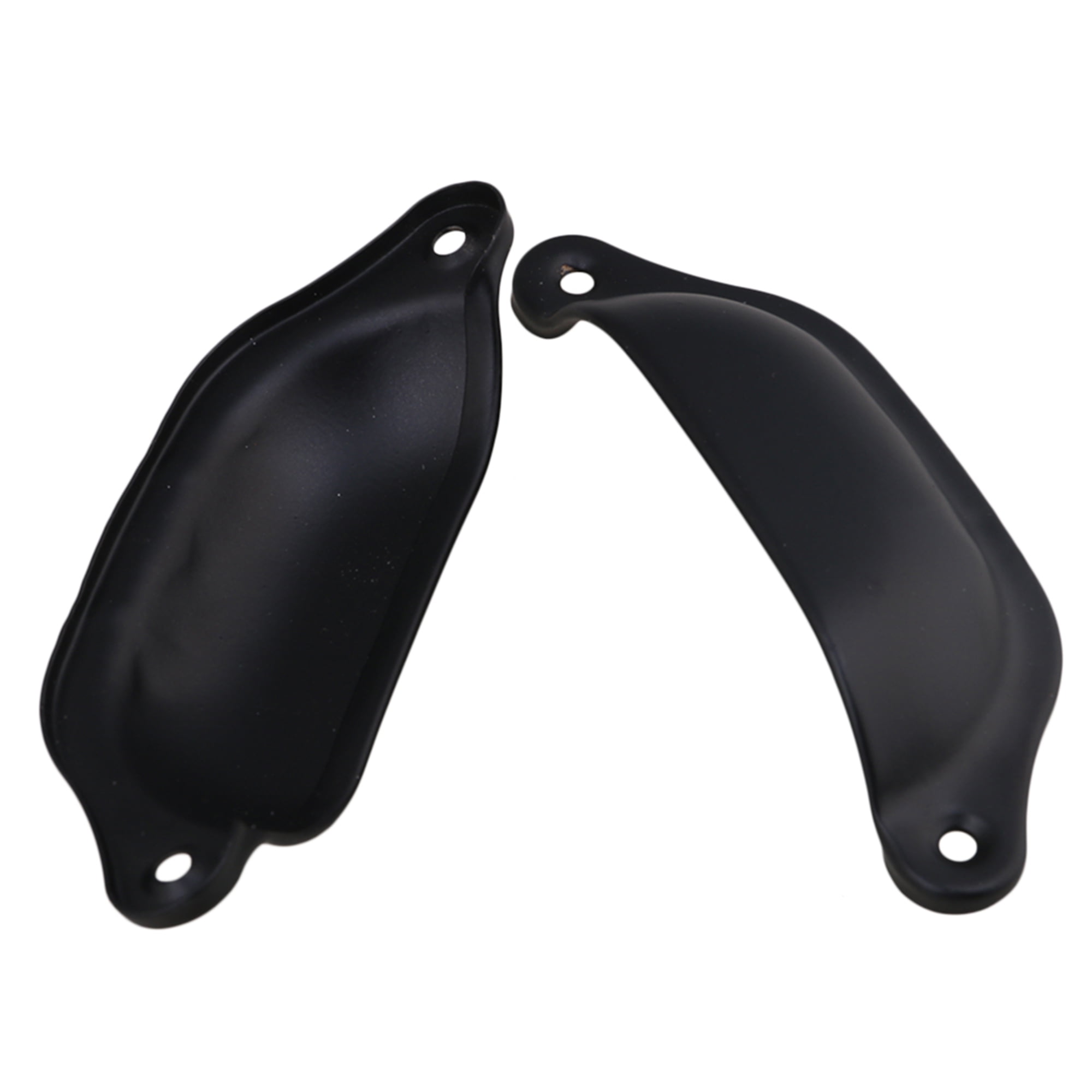 BQLZR 20-Pack Black Semicircle Iron Pull Handles - 9.7x3x1.8cm For Cabinets, Drawers, Dressers