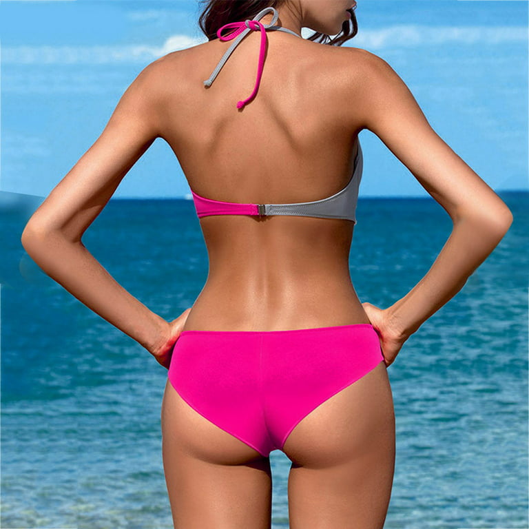 Finelylove Womens Swimsuits Lightly Lined Sport Bra Style Bikini