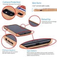 thumbnail image 2 of Dockem Wallet Card Case for iPhone SE 2022, SE 2020 / 8 / 7: Built-in Metal Plate, 2 Card Slots; Exec M2, Tan, 2 of 9