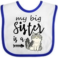 thumbnail image 3 of Inktastic My Big Sister is a Cat Boys or Girls Baby Bib, 3 of 4