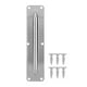 thumbnail image 4 of Eastbuy Manija de puerta corredera de granero - Placa de acero inoxidable para puerta de acceso con tornillos (tamaño: cuadrado), 4 of 5