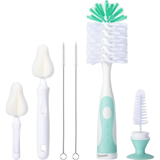 Baby Bottle Brush Set with Nipple Cleaner and Suction 10.2" Cleaning