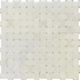 thumbnail image 3 of Apollo Tile   5 Pack White 11.8-in. x 11.8-in. Basketweave Polished Marble Mosaic Tile (4.83 Sq ft/case), 3 of 3