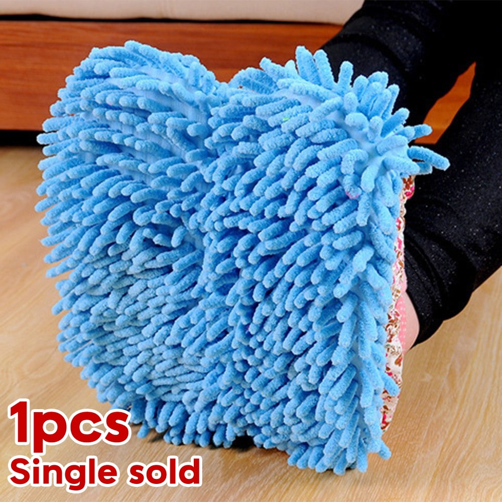 DUSTER MICROFIBRE SHOE SOCK SLIPPERS MOP DUST REMOVER CLEANING FLOOR POLISHER
