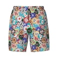 thumbnail image 4 of Lsque Mens Swim Trunks Colored Casino Chips Pattern - Bathing Suit Compression Liner - Beach Swim Shorts Swimwear - (S-3XL) - Stretch Quick Dry -X-Large, 4 of 9
