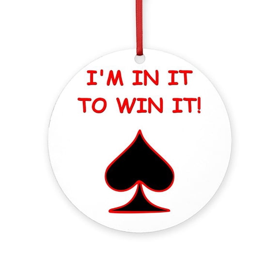 CafePress - CARDS1 - Round Wood Ornament 4"