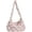 Pink, variant on Fluffy Checkerboard Shoulder Bag for Women Plush Plaid Hobo Tote Bag Casual Lightweight Work Shopping Furry Purse