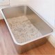 thumbnail image 2 of Stainless Steel Litter Box for Cat Odor Control Litter Pan Non Stick Litter Box, 2 of 5