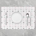 thumbnail image 2 of White Arrow Placemats Set of 4 18"x12" Arrow Hunting Table Place Mats, for Decor Wild Decor Placemat for Kitchen Dining Table Decor Indoor Outdoor Cute, 2 of 4