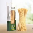 thumbnail image 1 of TidBay 100 Pcs Pailles Biodégradables Jetables pour Bar Cuisine, 1 of 8