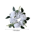 thumbnail image 3 of HuiXinOu Silk Rose Wreath with Candlestick - Artificial Floral Arrangement for Wedding, Party, Table Decor, February 14 Romantic Ambiance, Home Celebration, 3 of 6