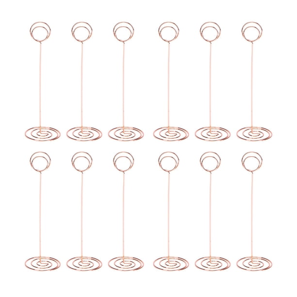 Kearding 12pack/lot Cards Style With Durable Holders. Fashionable Any Holders Use Occasion 12pcs To Holders Card Place Table Carpetas de archivos oro rosa 2.0*220mm