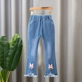 thumbnail image 4 of Zshosam Bow Jeans for Girls Little Big Girls Spring Autumn Embroidered Jeans Trousers Pants for Kid Size 12 18 Months,(Pink 12-18 Months), 4 of 4