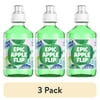 (3 pack) Tum-E Yummies Epic Apple Flip Flavored Water Drink Bottle, 10.1 fl oz