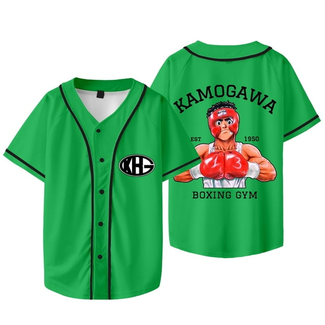 Hajime No Ippo Boxing Merch Veste de Baseball T-Shirts Été Unisexe Mode Décontractée Manches Courtes Tee, style 6, TTTTG