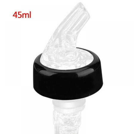 

12 Pack Measured Alcohol and Liquor Pourer with Black Collar Automatic Liquor Pour Spout Auto-Measure Bottle Pourer