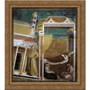 The Dream of Innocent III 24x20 Gold Ornate Wood Framed Canvas Art by Giotto