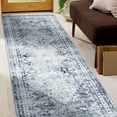 thumbnail image 6 of Distressed Transitional Gray 2'x7' Runner Rug, 6 of 9
