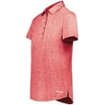 thumbnail image 2 of Holloway B31564703 Womens Electrify CoolCore Polo T-Shirt, Scarlet Heather - Small, 2 of 2