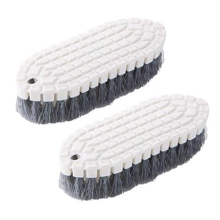 OUNONA 2Pcs Laundry Scrubber Flexible Folding Handle Plastic Material Multi Use for Efficient Cleaning