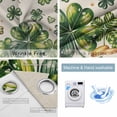 thumbnail image 2 of St Patrick's Day Blackout Curtains for Bedroom, Green Shamrock Leaf Gold Coin Retro Beige Thermal Insulated Kitchen Drapes with Grommets, Light Blocking Window Treatment, 2 Panels 52" x 63", 2 of 7
