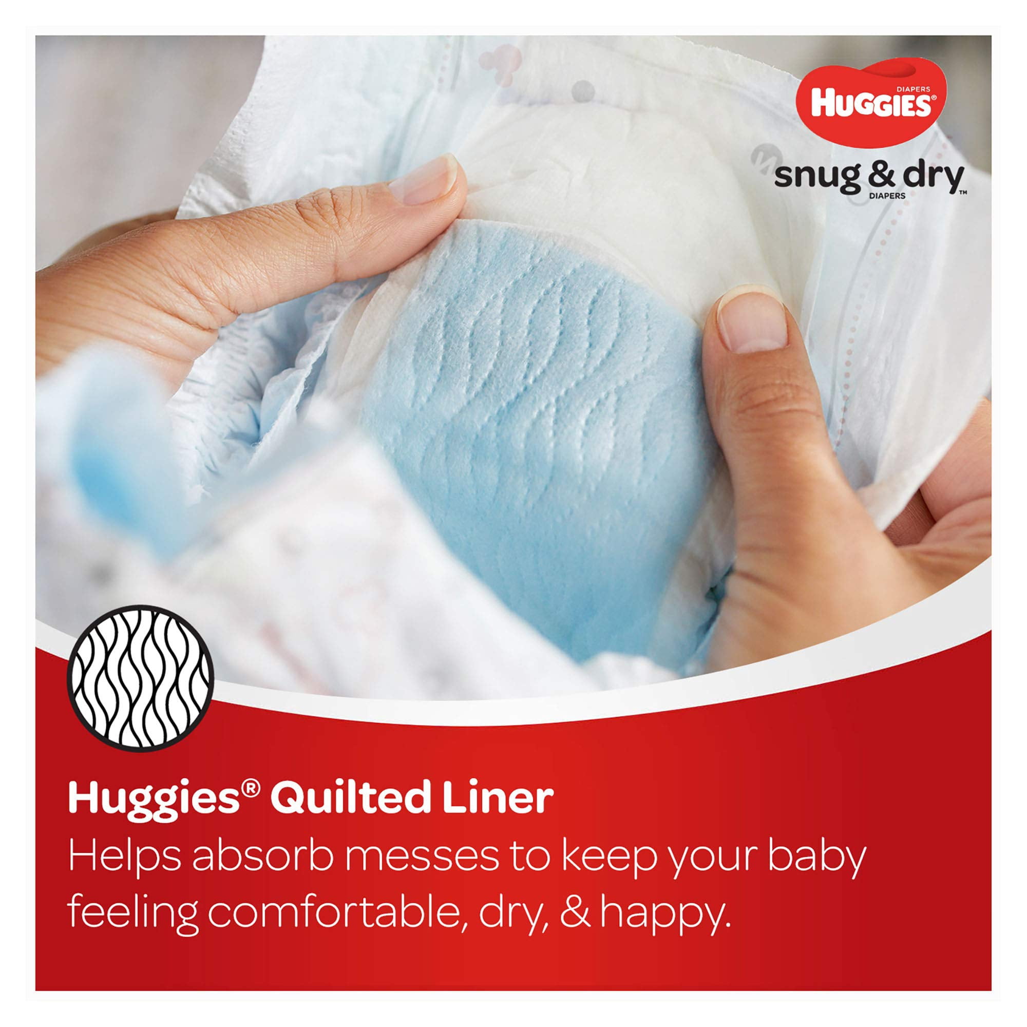 Huggies Snug & Dry Baby Diapers, Size 5, 88 Ct