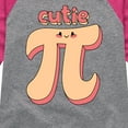 thumbnail image 3 of Instant Message - Cutie Pi - Toddler & Youth Girls Raglan Graphic T-Shirt, 3 of 6