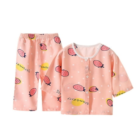

Fesfesfes Toddler Kids Baby Boys Girls Cartoon Animal Tops+Pants Pajamas Sleepwear Outfits