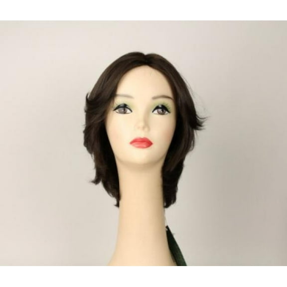 European Human Hair Freeda Wig Shlomit Dark Brown Skin Top Size M