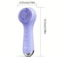 thumbnail image 3 of Face Scrubber Facial Cleansing Brush: 2 in 1 Spin and Vibration Patented Tech, Silicone Electric Exfoliator Scrubber with Automatic Foaming, Face Cleanser Brush for Men and Women, Purple, 3 of 10