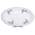 thumbnail image 1 of THUN Oval Serving Plate 8.27" (21 cm) Forget-Me-Nots Porcelain Oval Dish for Fish Porcelain Dinner Platter for Appetizers Porcelain Dish, 1 of 8