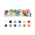 thumbnail image 1 of 12 Vibrant Colors Finger Paint Set 20ml for Kids Washable Paints with 1 Paintbrush Safe, 1 of 8