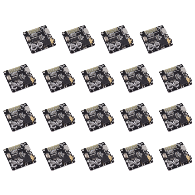 Placa Receptora Audio 3.7-5V Compatible con Dientes 4.1/5.0 3.5mm Aux Azul