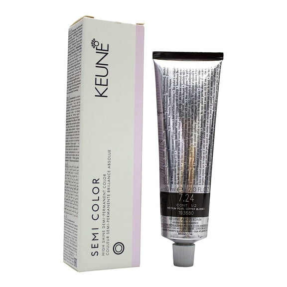 Keune Semi Color 7.24 Demi-Permanent Color Medium Pearl Copper Blonde 2 Oz