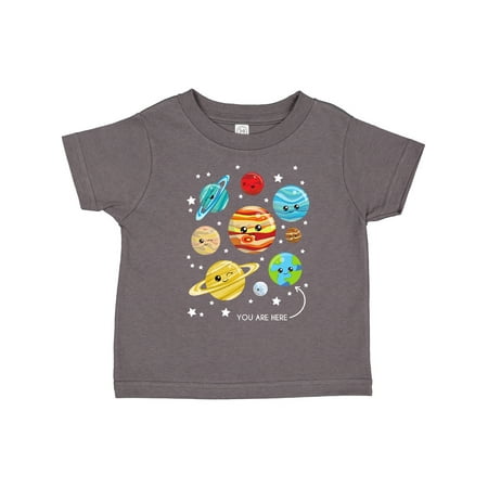 

Inktastic Cute Planets Kawaii Planets Space Cosmos Stars Gift Toddler Boy or Toddler Girl T-Shirt