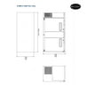 thumbnail image 7 of Heavy Duty Commercial Black Back Bar Cooler with 2 solid doors (27" depth 69" length), 7 of 7