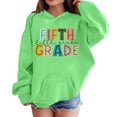 thumbnail image 2 of Vividxx Hoodies For Girls Long Sleeve Letter Print Pocket Pullover Casual Hooded Sweatshirts For School Fashion Clothes 3-4 Years, 2 of 5