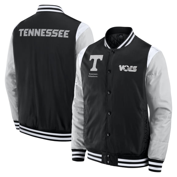 Men's Fanatics Black Tennessee Volunteers Elements-Elite Full-Snap Jacket