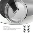 thumbnail image 3 of UPOUART 6Pcs Leak Proof Tumbler Lid Replacement Black Plastic Cup Covers for Travel, 3 of 8