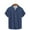 Navy, variant on Pitauce Mens Hawaiian Shirt Short Sleeve Button Down Beach Shirts Big & Tall Plaid Lapel Shirts Casual Loose Work Shirts