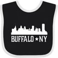 thumbnail image 3 of Inktastic Buffalo New York Ny Cities Skyline Boys or Girls Baby Bib, 3 of 4
