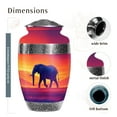 thumbnail image 2 of MUKTIVE Elephant Urn for Ashes Adult Male & Female - Large Red Cremation Urns for Women & Men - Decorative cremation Ashes Holder for Human Remains - 10 Inch, 2 of 7