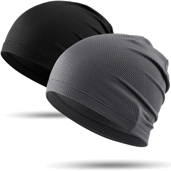 Skull Cap WTACTFUL Cooling para hombre y mujer corriendo, paquete de 2