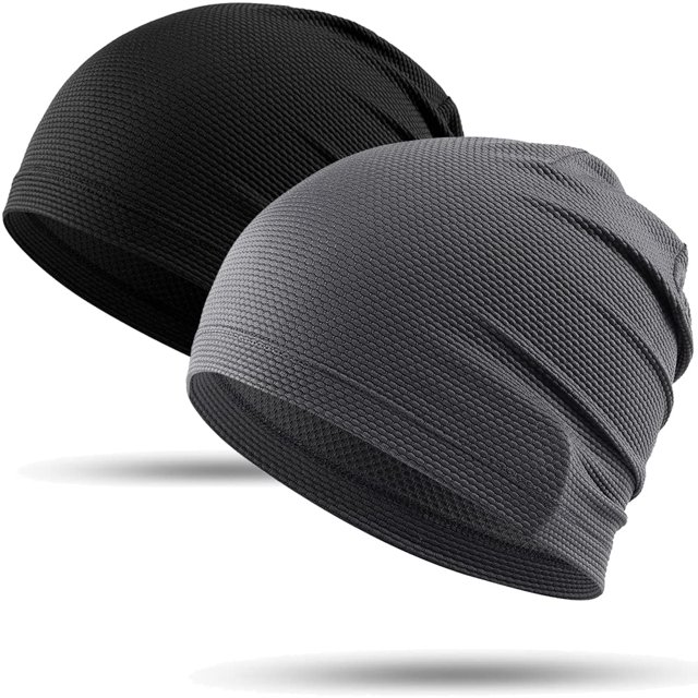 Skull Cap WTACTFUL Cooling para hombre y mujer corriendo, paquete de 2