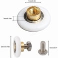 thumbnail image 2 of 4 Pcs Rouleau de Porte de Douche 25 mm, Roue de Rouleau pour Porte de Douche Rouleaux Coulissants Roue de Remplacement de Porte pour Rouleau, 2 of 5