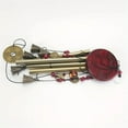 thumbnail image 6 of Japanese Wind Chime, Vintage Brass Bells with decorative Beads and Good Luck Coins, Outdoor Hanging decor for Patio, Porch, Garden and indoor Feng Shui, Rustic Home decor, 6 of 8