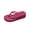 Hot Pink, variant on Women'S Versatile Wedge Sandals Rhinestone Embellished Plus-Size Spring Summer Comfortable Flock Us Size 7.0 Foot Length 9.65 In Black